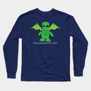 Cthulhu - Don't Touch My Ice Cream Long Sleeve T-Shirt